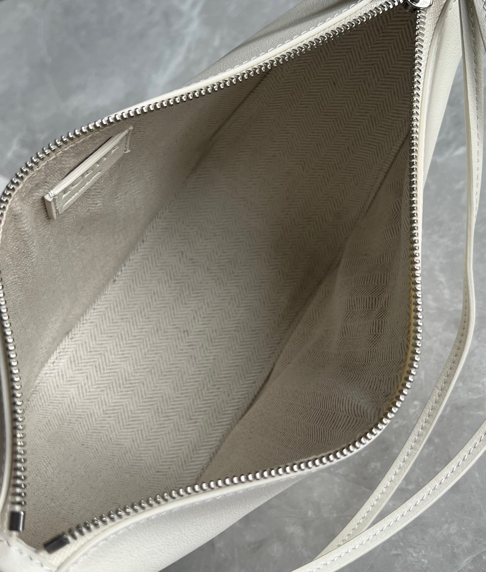 Loewe Mini Hammock Hobo Bag in White Calfskin 333