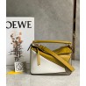 Loewe Puzzle Small Bag In Ochre/White/Taupe Calfskin 354