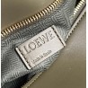 Loewe Puzzle Edge Small Bag In Khaki Green Satin Calfskin 732