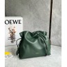 Loewe Flamenco Clutch Bag in Bottle Green Nappa Calfskin  315