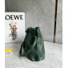 Loewe Flamenco Clutch Bag in Bottle Green Nappa Calfskin  315