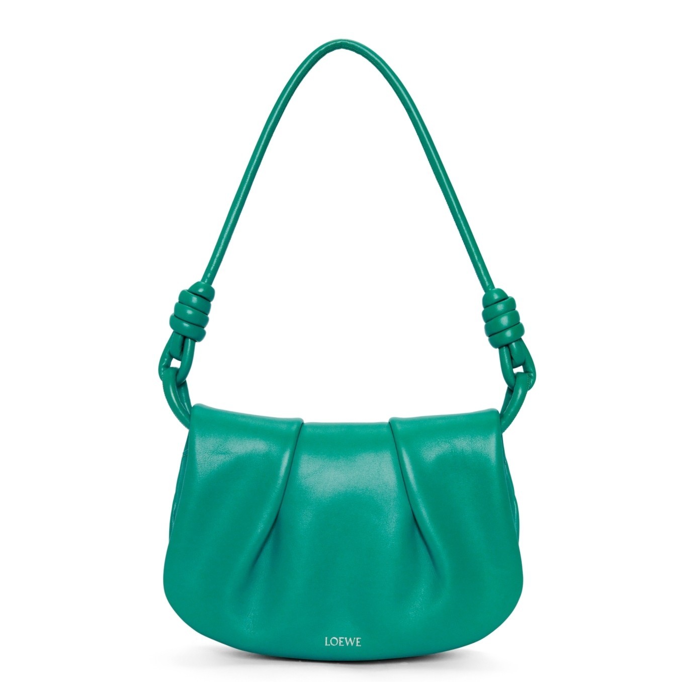 Loewe Paseo Satchel Bag in Green Nappa Leather 343