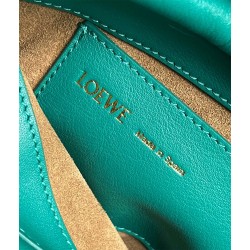 Loewe Paseo Satchel Bag in Green Nappa Leather 343