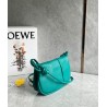 Loewe Paseo Satchel Bag in Green Nappa Leather 343