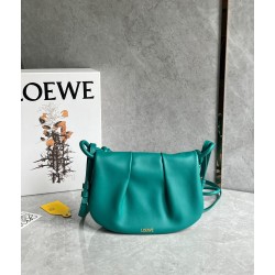Loewe Paseo Satchel Bag in Green Nappa Leather 343
