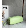 Loewe Flamenco Clutch Bag In Lime Green Leather 383