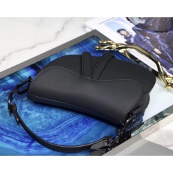 Dior Mini Saddle Bag In Black Ultra Matte Leather 189