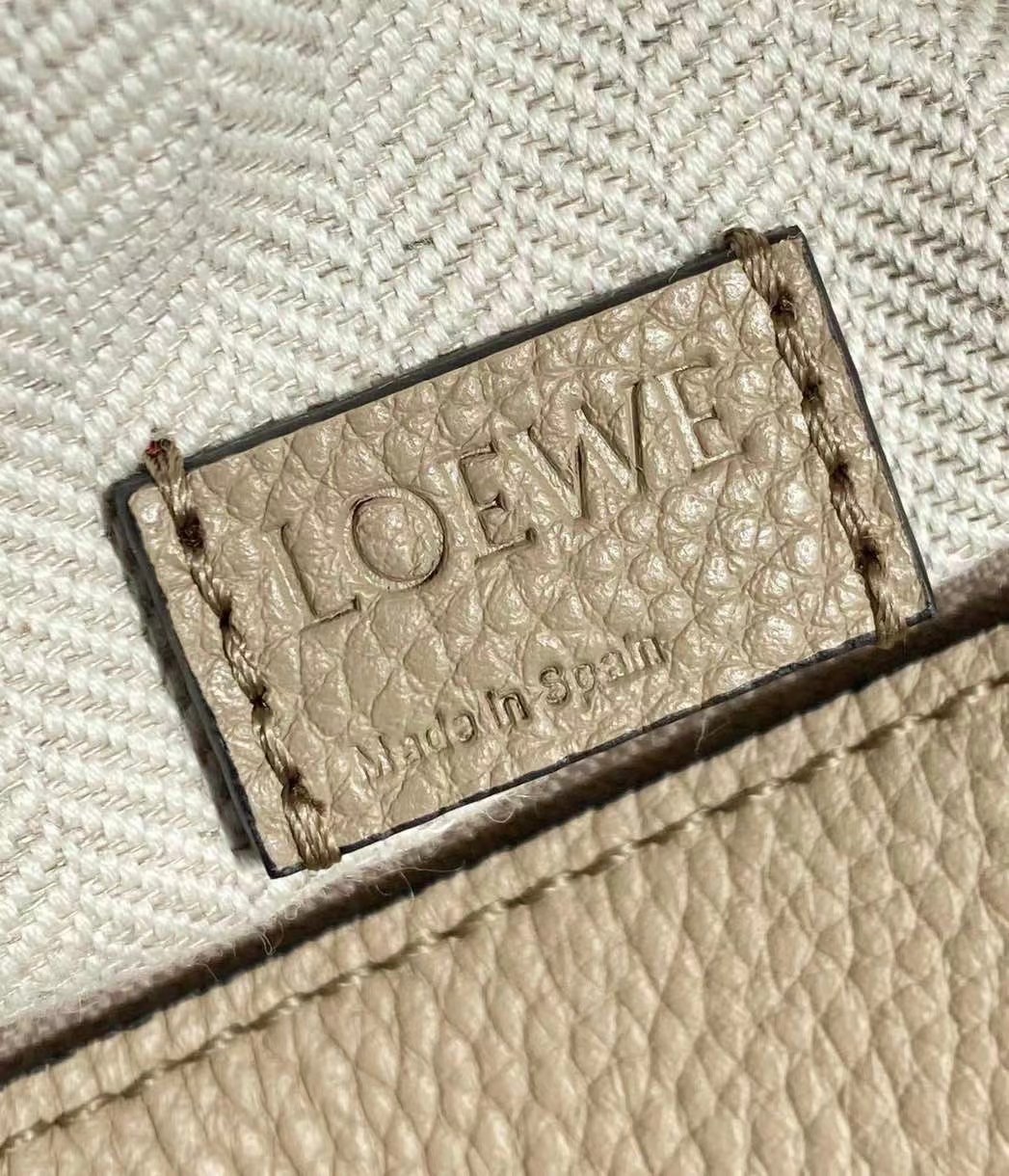 Loewe Puzzle Mini Bag In Sandy Grained Calfskin 412