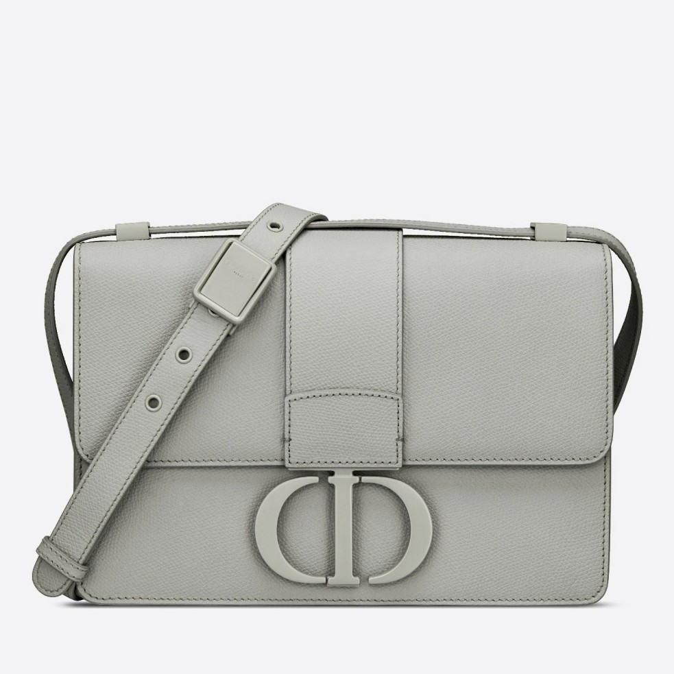 Dior 30 Montaigne Bag In Grey Ultra Matte Grained Calfskin 246