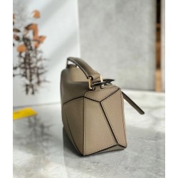 Loewe Puzzle Mini Bag In Sandy Grained Calfskin 412