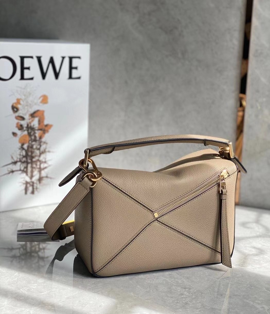 Loewe Puzzle Small Bag In Sandy Grained Leather 364