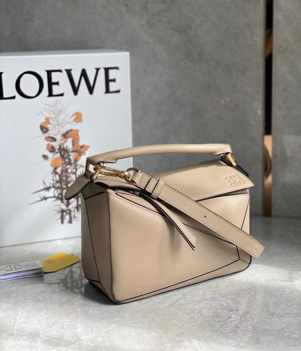 Loewe Puzzle Small Bag In Sandy Grained Leather 364