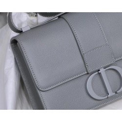 Dior 30 Montaigne Bag In Grey Ultra Matte Grained Calfskin 246