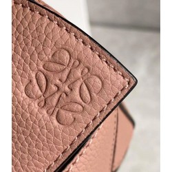 Loewe Puzzle Mini Bag In Dark Blush Grained Calfskin  225