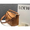 Loewe Small Puzzle Bag In Tan Grained Calfskin 250