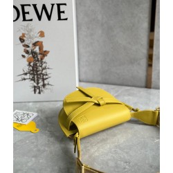 Loewe Gate Dual Mini Bag in Yellow Calfskin 634