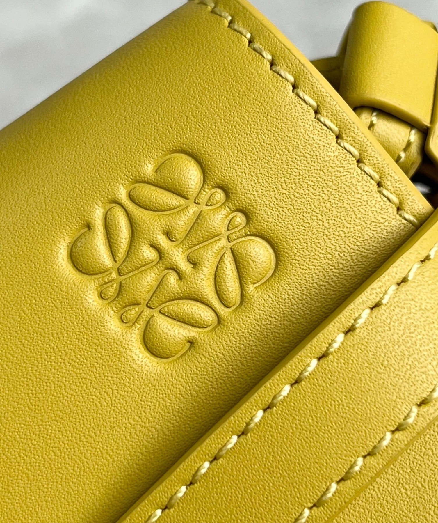 Loewe Gate Dual Mini Bag in Yellow Calfskin 634