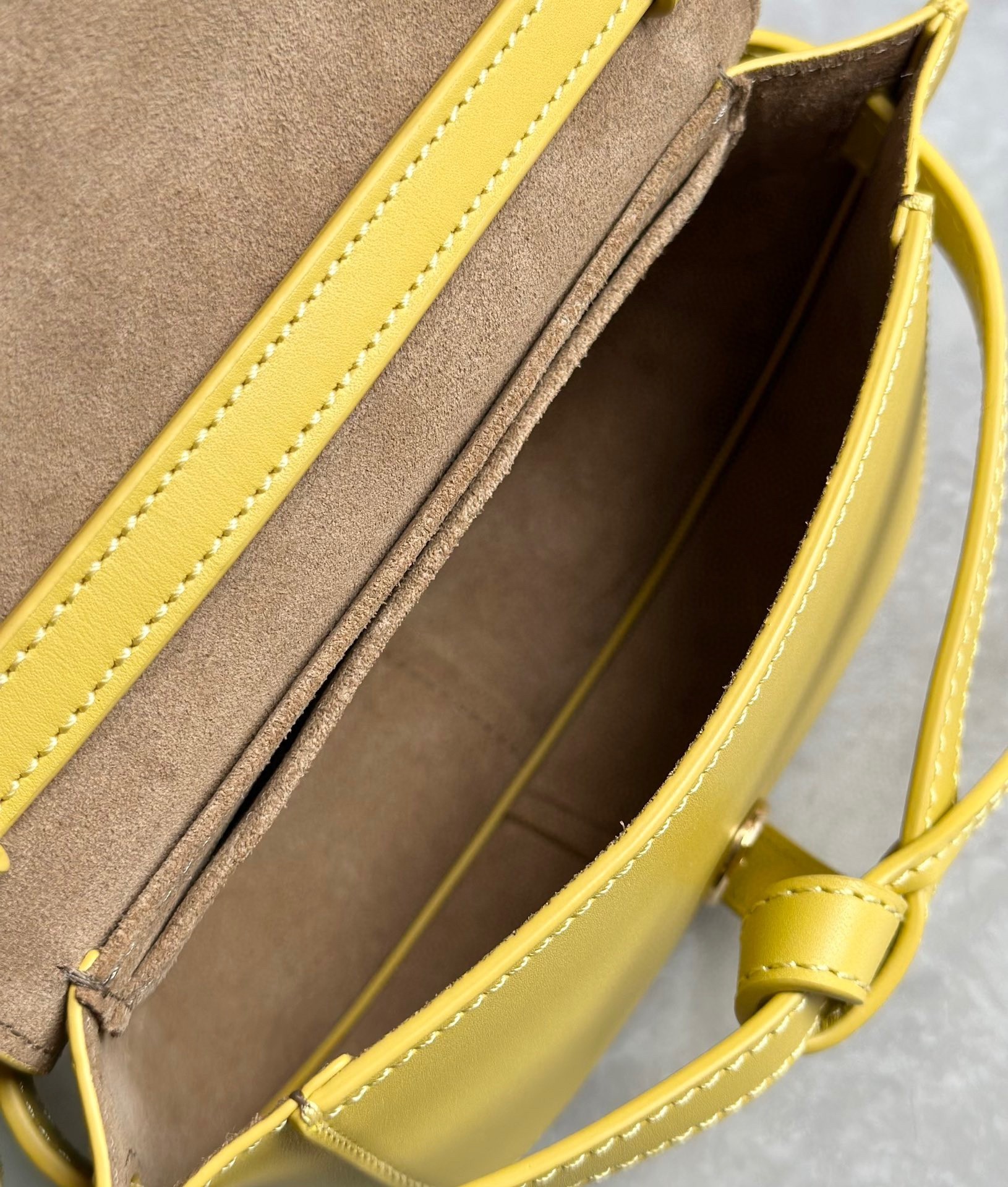 Loewe Gate Dual Mini Bag in Yellow Calfskin 634
