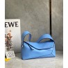 Loewe Puzzle Hobo Bag In Blue Nappa Calfskin 742