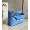 Loewe Puzzle Hobo Bag In Blue Nappa Calfskin 742