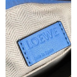 Loewe Puzzle Hobo Bag In Blue Nappa Calfskin 742