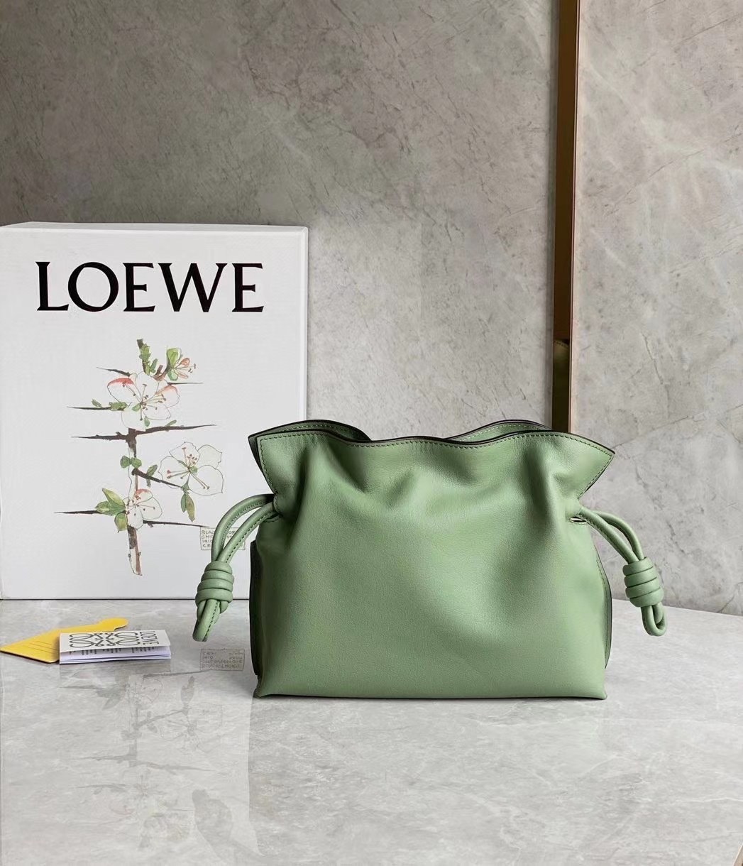 Loewe Flamenco Mini Clutch In Rosemary Nappa Leather 772