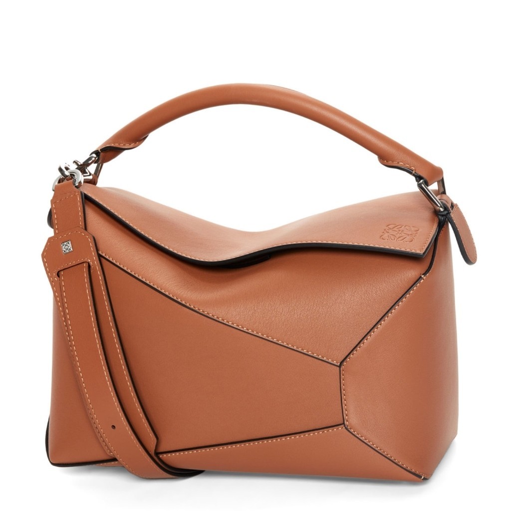 Loewe Puzzle Medium Bag In Brown Classic Calfskin 804