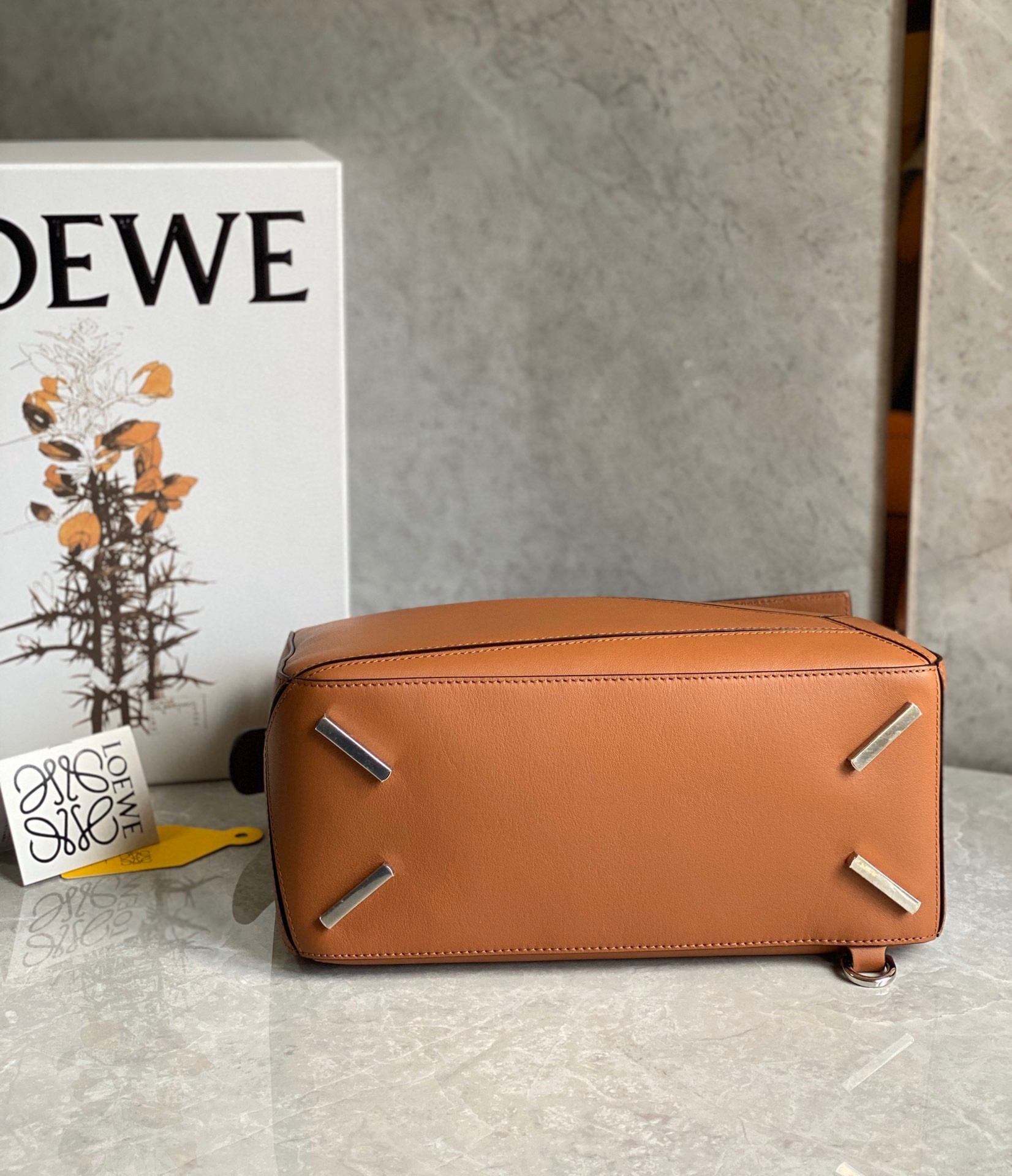 Loewe Puzzle Medium Bag In Brown Classic Calfskin 804