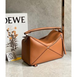 Loewe Puzzle Medium Bag In Brown Classic Calfskin 804