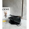 Loewe Medium Puzzle Fold Tote Bag in Black Calfskin 845