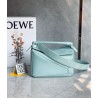 Loewe Puzzle Small Bag In Aquamarine Satin Calfskin 872