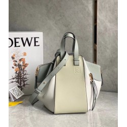 Loewe Small Hammock Multicolour Bag In Grey Calfskin 913