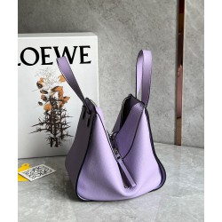 Loewe Compact Hammock Bag in Light Mauve Grained Calfskin 937