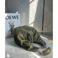 Loewe Medium Squeeze Bag in Olive Nappa Lambskin 975