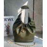 Loewe Medium Squeeze Bag in Olive Nappa Lambskin 975