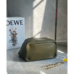 Loewe Medium Squeeze Bag in Olive Nappa Lambskin 975