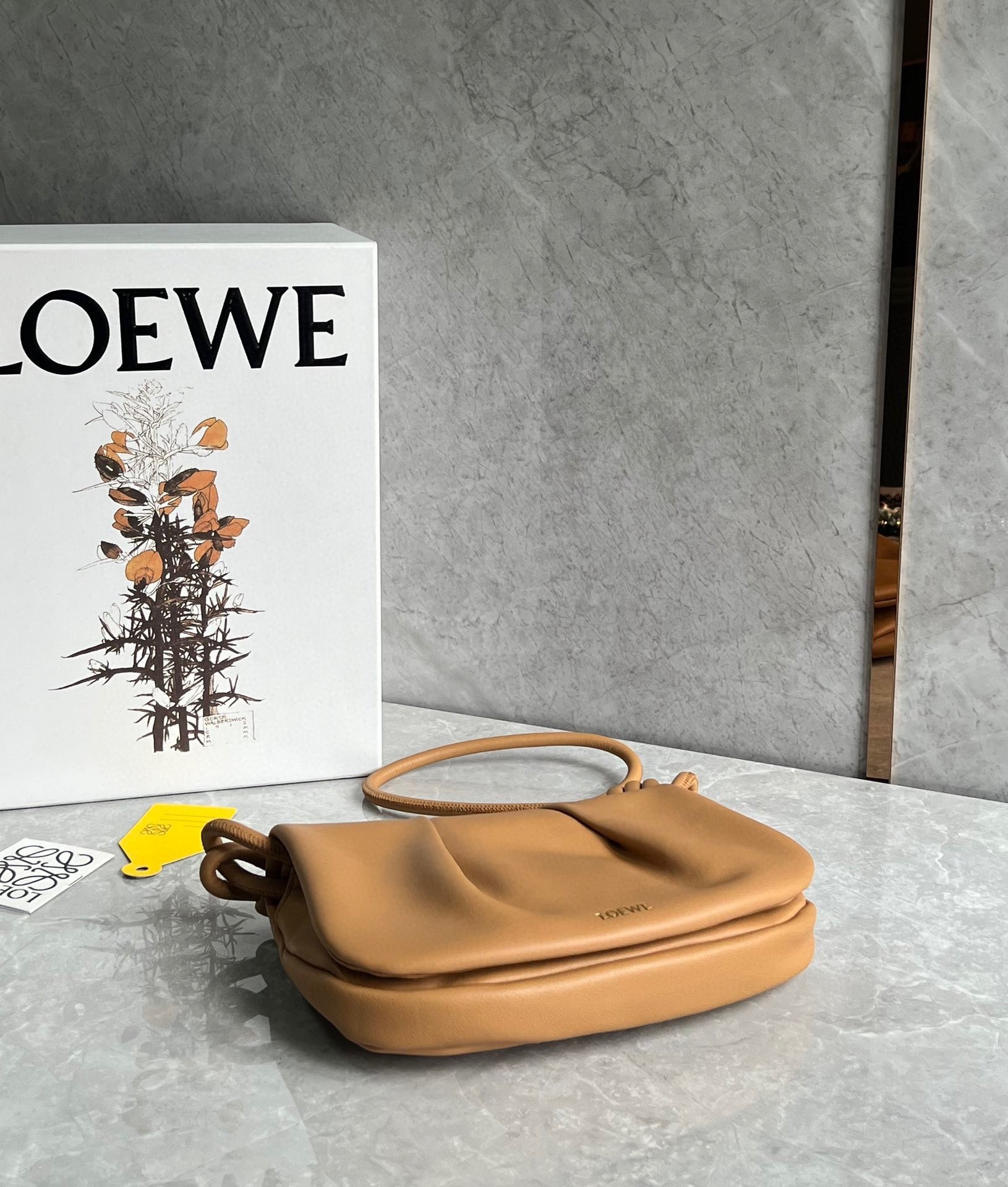 Loewe Paseo Satchel Bag in Warm Desert Nappa Leather 040