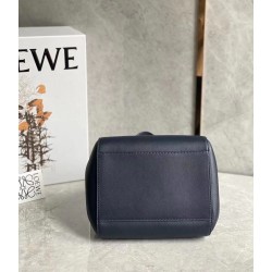 Loewe Hammock Nugget Bag In Navy Blue Calfskin 421