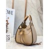 Loewe Mini Hammock Drawstring Bag In Sand Leather 483