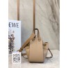 Loewe Mini Hammock Drawstring Bag In Sand Leather 483