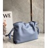 Loewe Flamenco Clutch In Atlantic Blue Nappa Leather 550