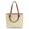 Loewe Anagram Small Tote In Jacquard and Calfskin 575