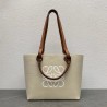 Loewe Anagram Small Tote In Jacquard and Calfskin 575
