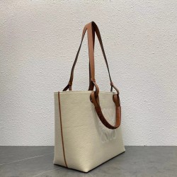 Loewe Anagram Small Tote In Jacquard and Calfskin 575