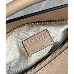 Loewe Puzzle Small Bag in Multicolour Warm Desert and White Calfskin 040