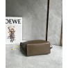 Loewe Cubi Small Bag in Winter Brown Calfskin and Jacquard 151