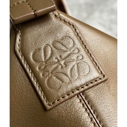 Loewe Cubi Small Bag in Winter Brown Calfskin and Jacquard 151