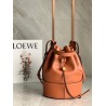 Loewe Medium Balloon Bucket Bag In Camel Calfskin 190