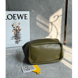 Loewe Small Squeeze Bag in Olive Nappa Lambskin 587