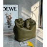 Loewe Small Squeeze Bag in Olive Nappa Lambskin 587